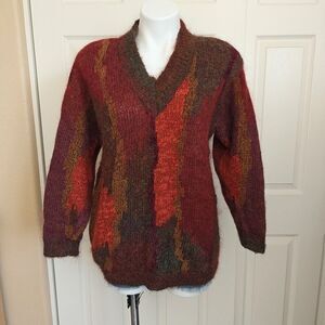 Vintage Jeanne Pierre mohair V-neck sweater sz M